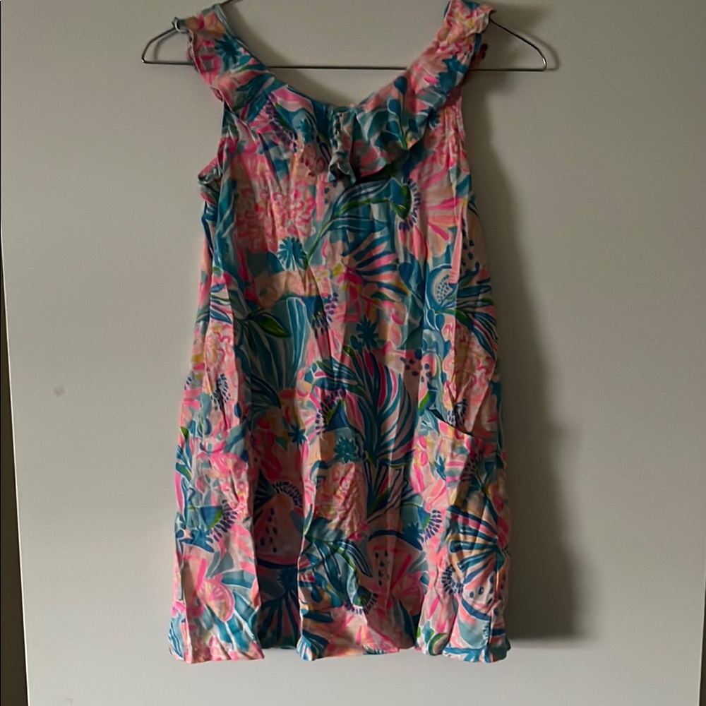 Lilly Pulitzer Kids Dress - Pink and Blue Tropical